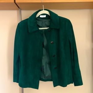 Alexis Punto Short Green Suede Jacket